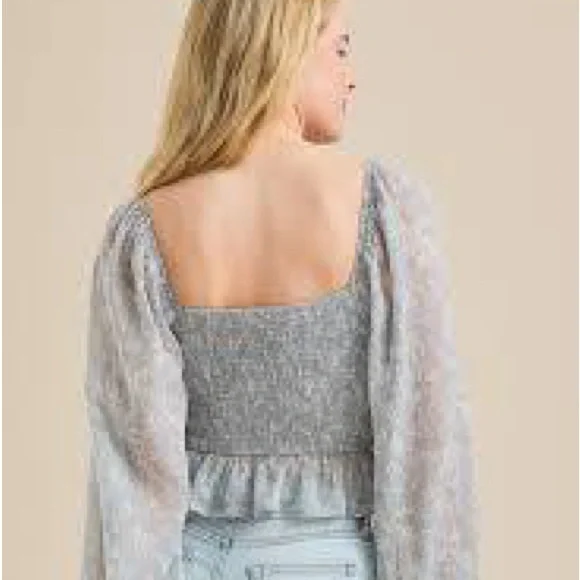 Altar'd State Charla Cropped Blouse NWOT Size M❤️ - Picture 6 of 7